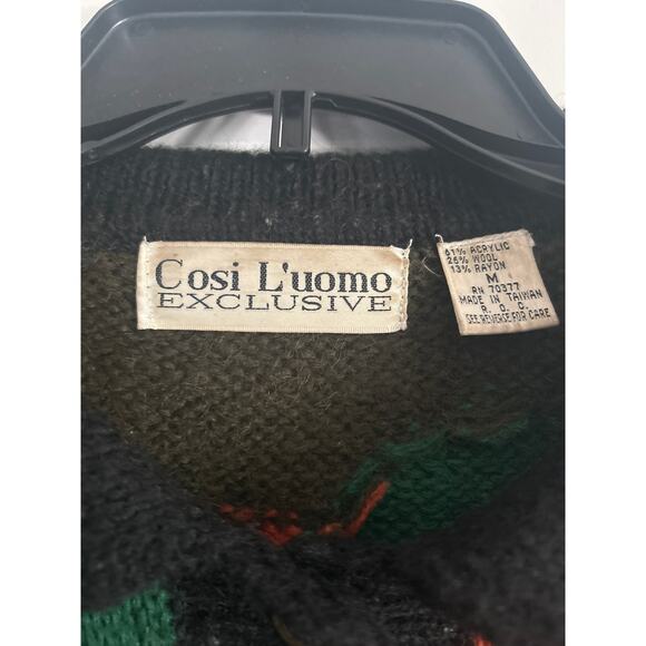 GUC Cosi L'uomo Men's Crew Neck Pullover Sweater 26% Wool Size Medium - Picture 2 of 5